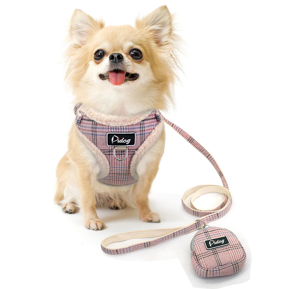 Soft Pet Dog Harnesses Vest No Pull Adjustable Chihuahua Puppy Cat Harness Leash Set for Small Medium Dogs Coat Arnes Perro
