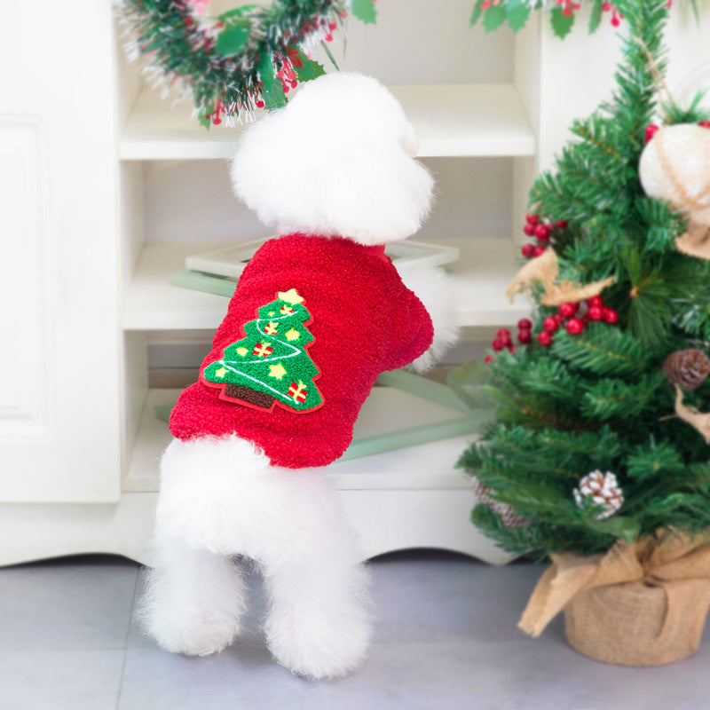 Pull d'hiver avec motif sapin de Noël