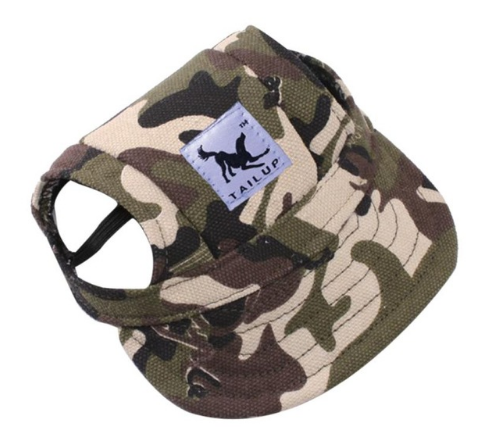 Casquette pour chien de petite taille en toile