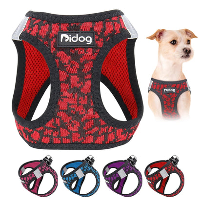 Breathable Dog Harness and Leash Set Reflective Mesh Pet Puppy Harness Vest Lead Leahes Chihuahua Harness for Small Dogs