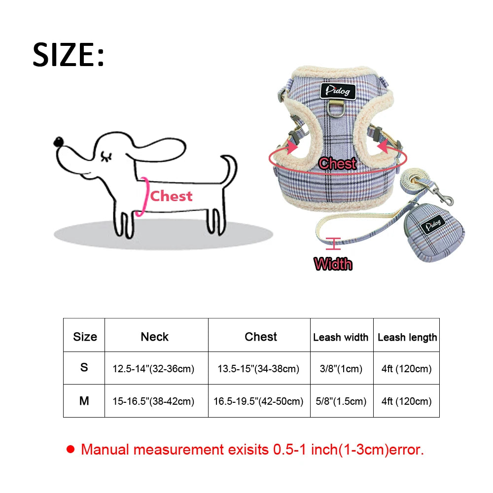 Soft Pet Dog Harnesses Vest No Pull Adjustable Chihuahua Puppy Cat Harness Leash Set for Small Medium Dogs Coat Arnes Perro