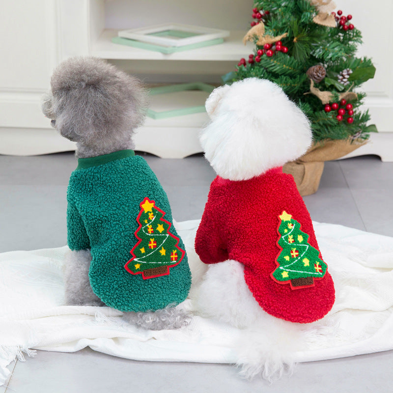 Pull d'hiver avec motif sapin de Noël