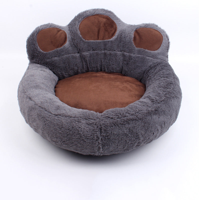 Niche pour chien d'intérieur en forme de patte d'ours