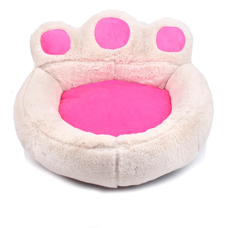 Niche pour chien d'intérieur en forme de patte d'ours