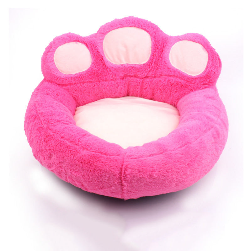 Niche pour chien d'intérieur en forme de patte d'ours