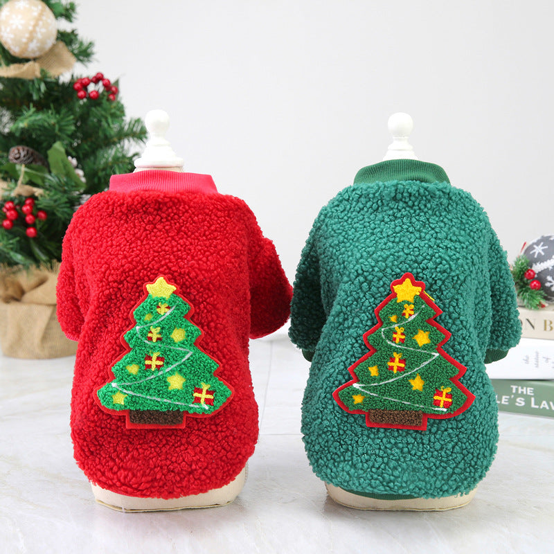 Pull d'hiver avec motif sapin de Noël