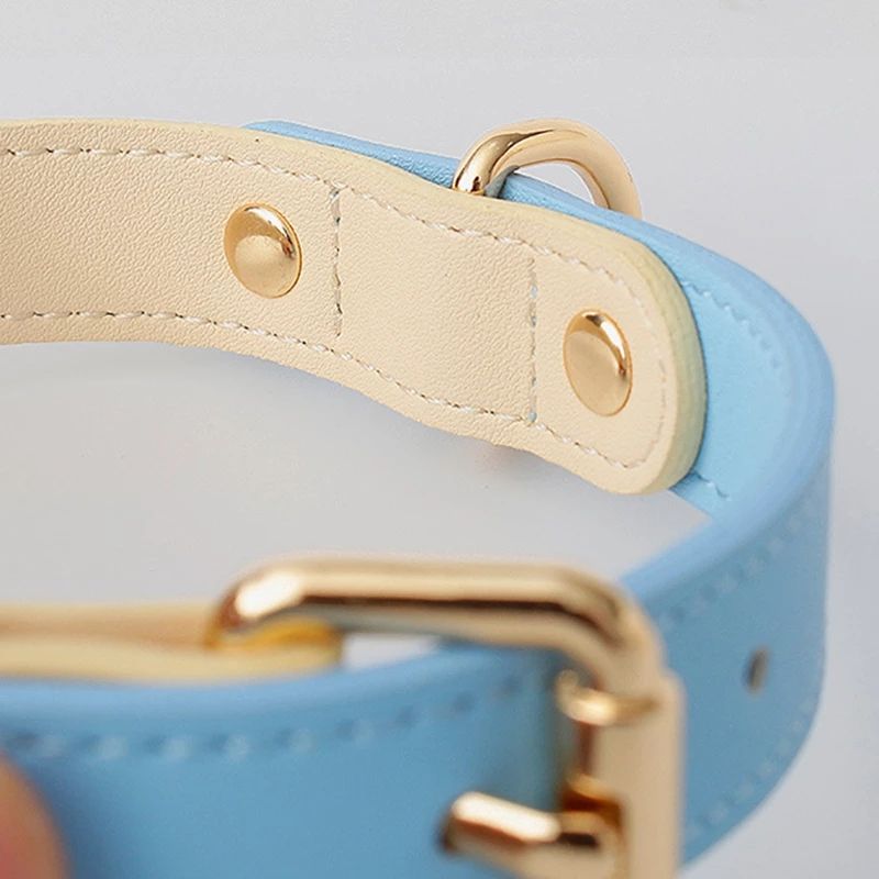 Collier en cuir véritable