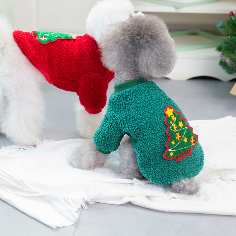 Pull d'hiver avec motif sapin de Noël