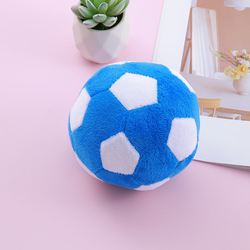 Jouet en peluche avec balle simulant un couinement